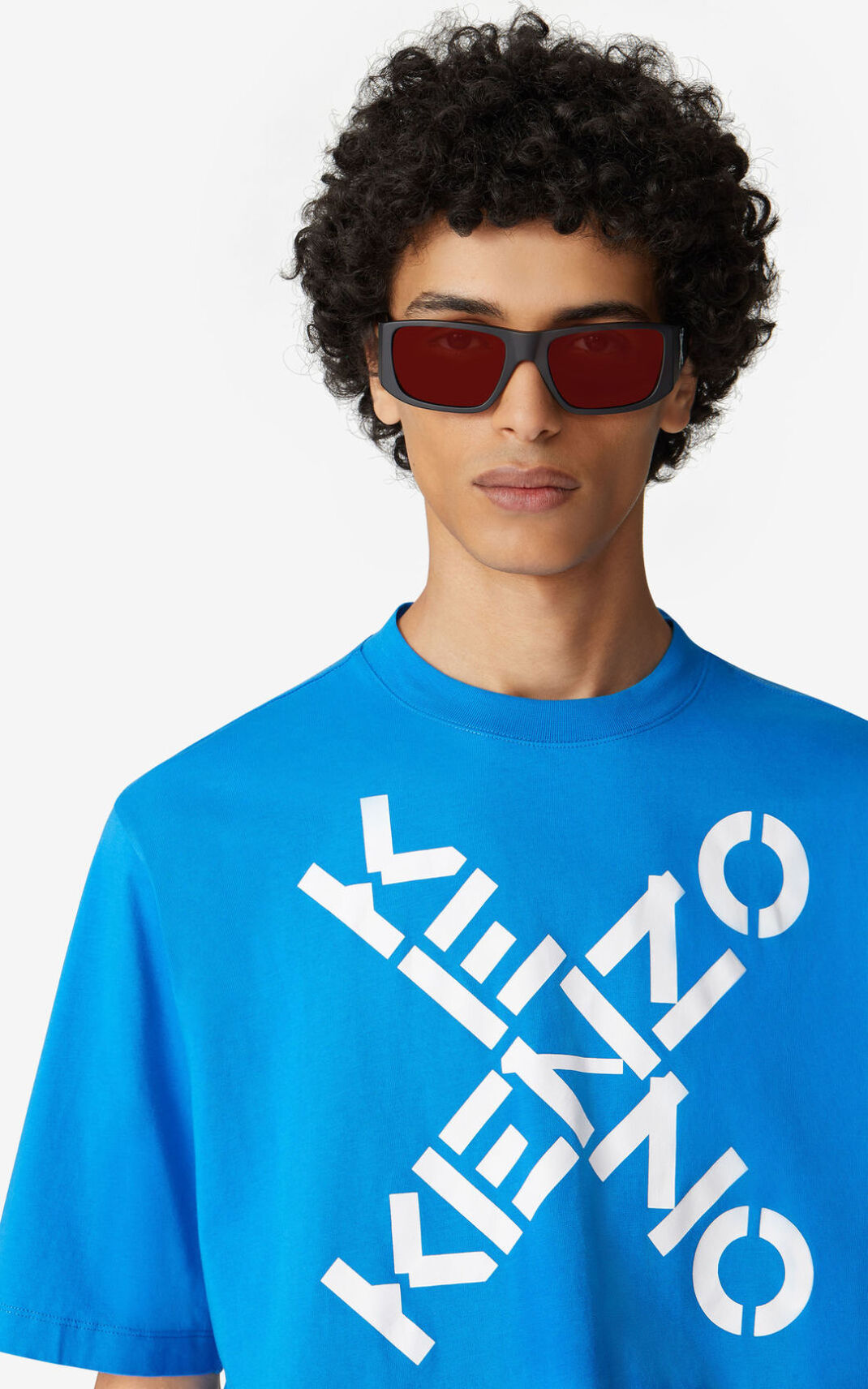 Kenzo Sport Big X T Shirt Blue For Mens 9203FKBNA